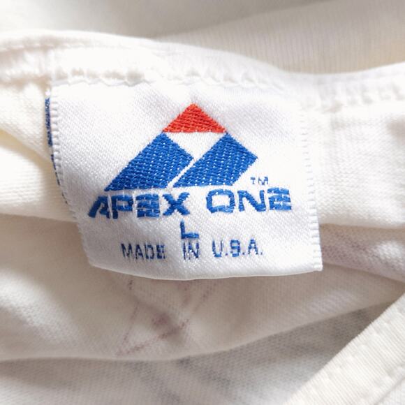 Vintage Chicago Bulls Tank Top 90s Streetwear Bulls Merch Red Apex One USA Sz L - Picture 8 of 8